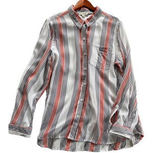 Beachlunchlounge Collection long sleeve button down pinstripe shirt. Size XL